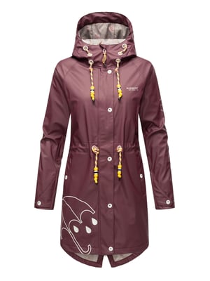 Marikoo dames regenjas – Dancing Umbrella, waterdicht met capuchon