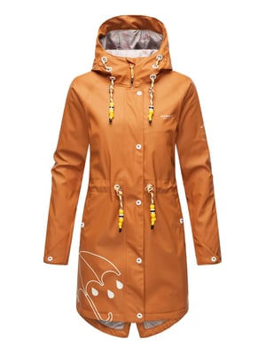Marikoo dames regenjas – Dancing Umbrella, waterdicht met capuchon