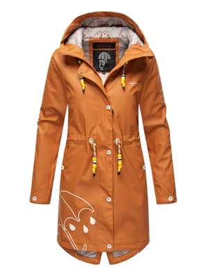 Marikoo dames regenjas – Dancing Umbrella, waterdicht met capuchon