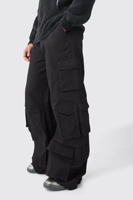 Extreme Baggy Rigid Multi Cargo Pocket Trousers