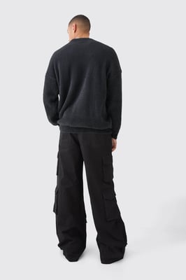 Extreme Baggy Rigid Multi Cargo Pocket Trousers