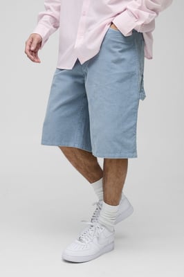 Acid Wash Carpenter Corduroy Jorts