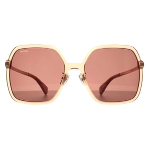 Max Mara Vierkant Dames Glimmend Roze Bruin MM0059-D