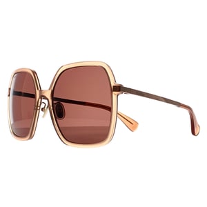 Max Mara Vierkant Dames Glimmend Roze Bruin MM0059-D