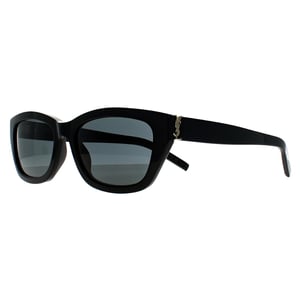 Saint Laurent Cat Eye Vrouwen Glimmend Zwart Grijs SL M153