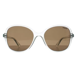 Polaroid Butterfly Womens Transparent Grey Brown Polarized PLD 4136/S