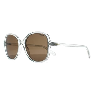 Polaroid Butterfly Womens Transparent Grey Brown Polarized PLD 4136/S