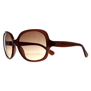 Calvin Klein Cat Eye Dames Kristal Bruin Gradiënt CK19538S