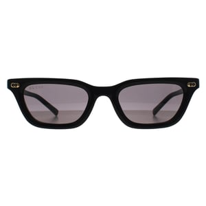 Gucci Cat Eye Dames Glimmend Zwart Grijs met Licht Spiegeltje GG1944S
