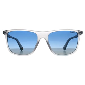Polaroid Rectangle Mens Crystal Blue Gradient Polarized PLD 6232/S