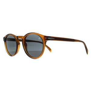 David Beckham Rond Heren Transparant Bruin Blauw DB 1036/S