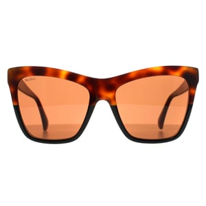 Max Mara Cat Eye Womens Havana Bruin MM0008 Logo2