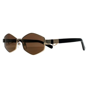 Marc Jacobs Oval Womens Gold Black Gold Mirror MARC 496/S