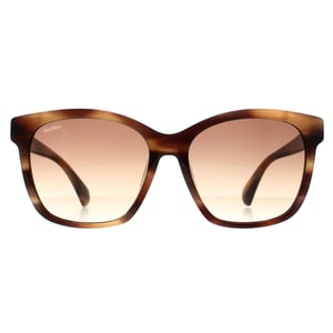 Max Mara Vierkant Dames Glimmend Donkerbruin Bruin Kleurverloop MM0042 Logo9