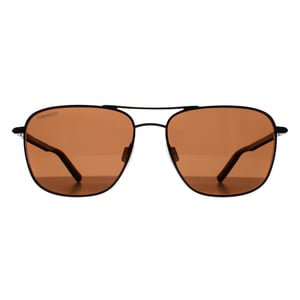 Serengeti Aviator Herr Glänsande Gunmetal Mineral Polariserad Drivers Brun Spello