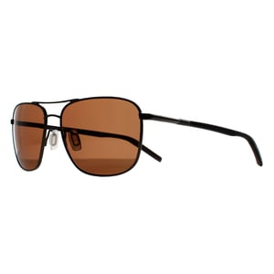 Serengeti Aviator Herr Glänsande Gunmetal Mineral Polariserad Drivers Brun Spello