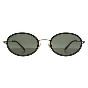 Gucci Ovaal Vrouwen Zwart Goud Groen GG1980S