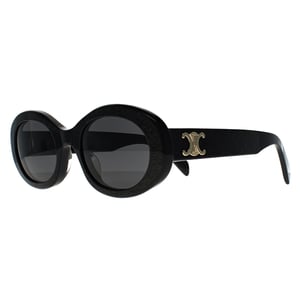 Celine Oval Womens Sparkly Black with Gold Grey CL40194U Triomphe