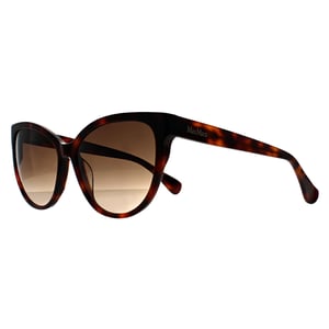 Max Mara Rund Dam Mörk Havanna Brun Gradient MM0058 Logo 13