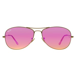 Ray-Ban Aviator Heren Goud Cyclamen Flash Zonnebril