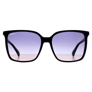 Max Mara Square Womens Shiny Bi-layer Navy Blue Gradient MM0046 Emme11