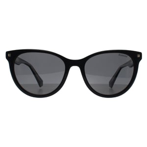 Polaroid Round Womens Black Grey Polarized PLD 4111/S/X