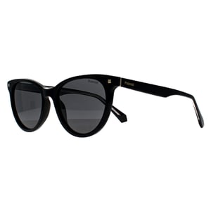 Polaroid Round Womens Black Grey Polarized PLD 4111/S/X