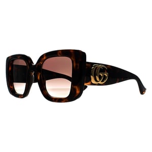 Gucci Vierkant Dames Havana Bruin Kleurverloop GG1975S