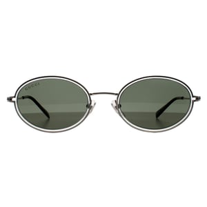 Gucci Ovaal Dames Zilver Grijs GG1980S