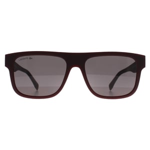 Lacoste Rectangle Mens Dark Red Grey L6001S