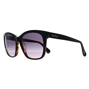 Max Mara Vierkant Dames Zwart Tortoise Rook Grijs Verloop MM0042 Logo9
