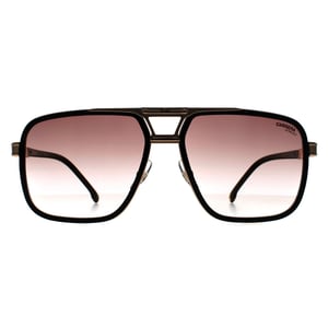 Carrera Aviator Heren Zwart Goud Spiegel op Bourgondisch Gradiënt Carrera 1071/S