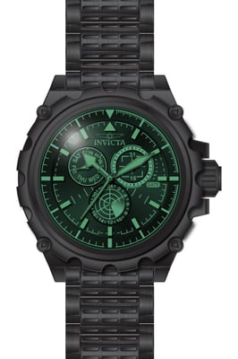 Invicta Coalition Forces 49202 Heren Horloge - Quartz Uurwerk - Roestvrij Staal met zwarte Wijzerplaat - 50mm