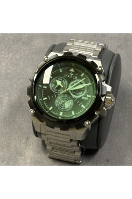 Invicta Coalition Forces 49199 Heren Horloge - Quartz Uurwerk - Roestvrij Staal met zwarte Wijzerplaat - 50mm