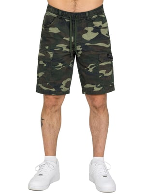 Enzo | Heren camo cargo shorts