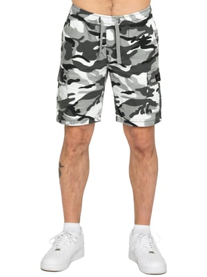 Enzo | Heren camo cargo shorts