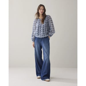 Summum 2s3457-12368 423 top tie dye stripe softblue