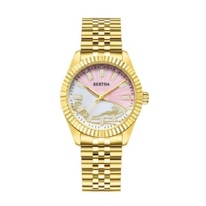 Bertha Marina parelmoer armbandhorloge