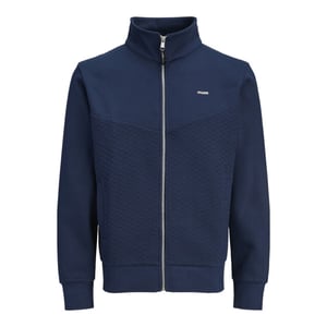 Jack & Jones Jprblufrankie sweat zip high neck smu navy