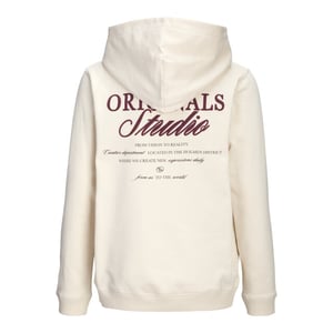 Jack & Jones Jornorrebro typo back sweat hood sn jnr off-white