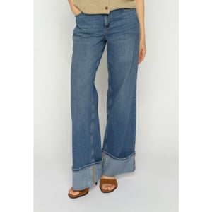Mos Mosh 178360 493 mosmosh mmdara turn-up jeans mid blue