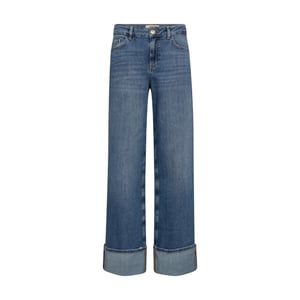 Mos Mosh 178360 493 mosmosh mmdara turn-up jeans mid blue