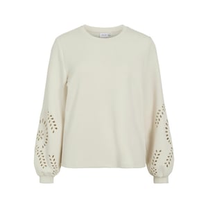 Vila visandy l/s detail sweat top noos 14114310 birch