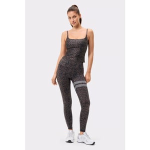Stronger printed one strap tank top training singlet dames -