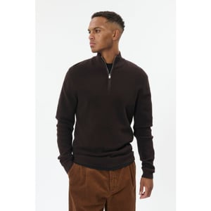 Matinique 30207192 lagoon 190912 chocolate brown heren half zip trui