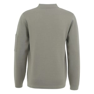 Genti Cool dry zip polo dark grey