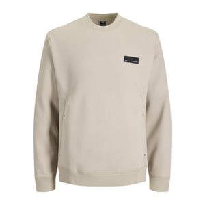 Jack & Jones Jcofusion sweat badge crew neck zand