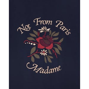 Drole De Monsieur Heren bomber slogan rose