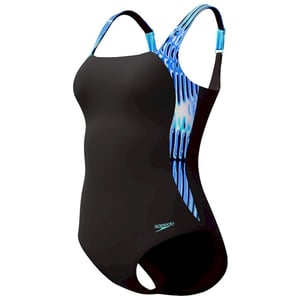 Speedo eco lunalustre 1p blu/grn wedstrijd badpak dames -