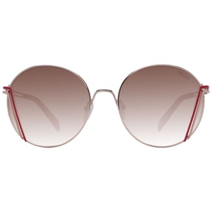 Emilio Pucci Roze Gouden Metalen Zonnebril